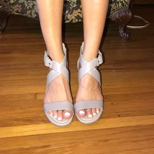 ecco shape block sandal